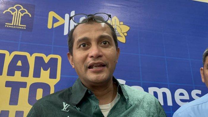 Wakil Menteri Hukum dan HAM, Edward Omar Sharif Hiariej saat ditemui di Universitas Syiah Kuala, Banda Aceh, Selasa (28/2/2023).