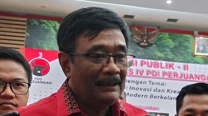 Ketua DPP PDI-P Bidang Ideologi dan Kaderisasi Djarot Saiful Hidayat ditemui di Kantor DPP PDI-P, Menteng, Jakarta Pusat, Kamis (21/9/2023).