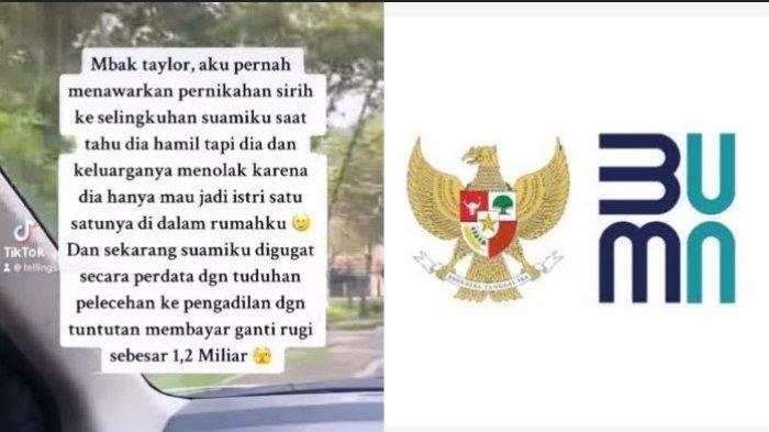 Karyawan BUMN di Kabupaten Batubara digugat selingkuhannya Rp 1.2 Miliar.