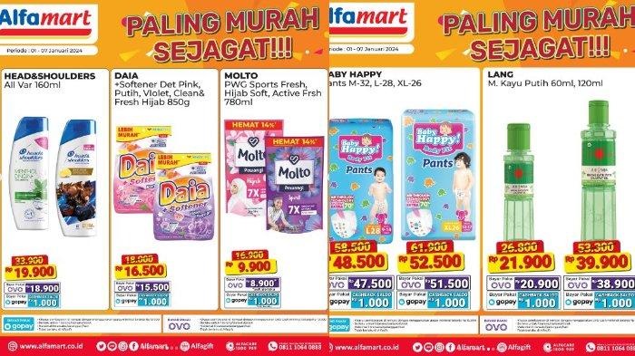 Katalog Promo Alfamart 3-7 Januari 2024: Deterjen Daia Rp16.500, Popok Baby Happy Rp 48.500