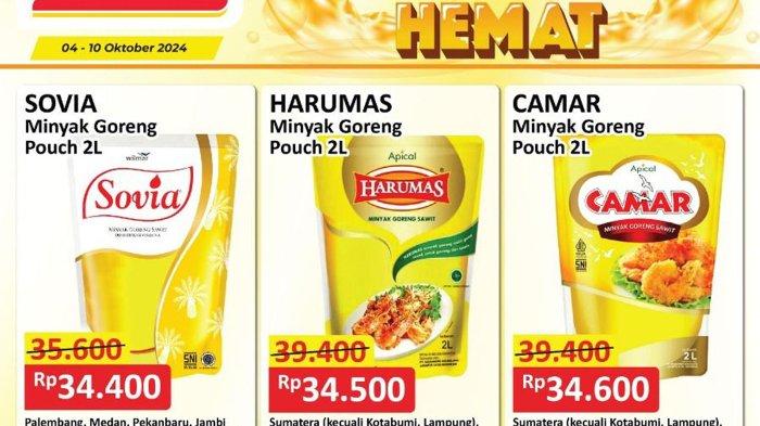 Katalog Promo Alfamart Minyak Goreng Murah 2L Kamis 10 Oktober 2024 Harga Mulai Rp 30 Ribuan Saja