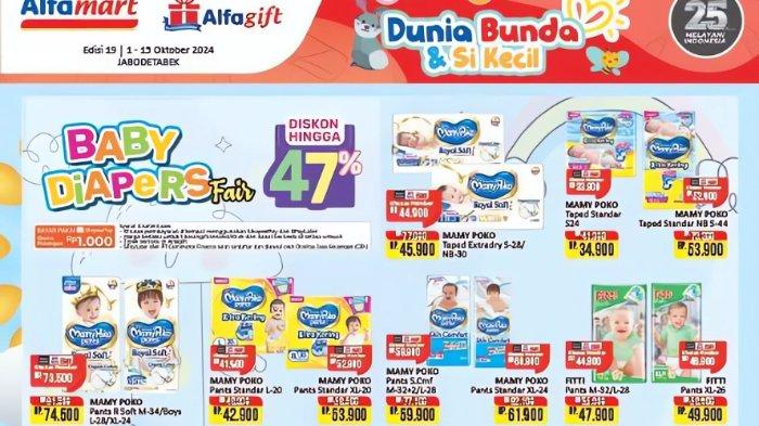 Katalog Promo JSM Alfamart 11,12,13 Oktober 2024 Promo Popok Bayi Mulai dari Rp 24.900 Saja