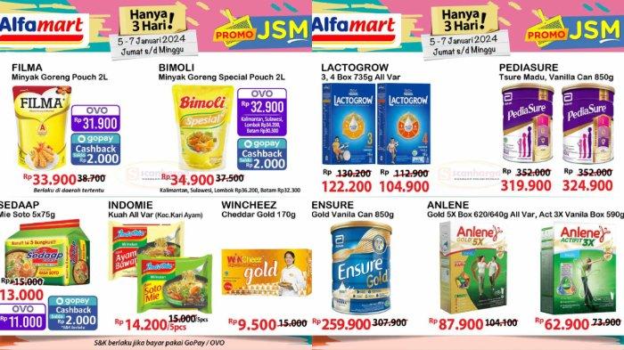 Katalog Promo JSM Alfamart 12-14 Januari 2024: Diskon Minyak Goreng Murah 2L Mulai dari Rp 30.000