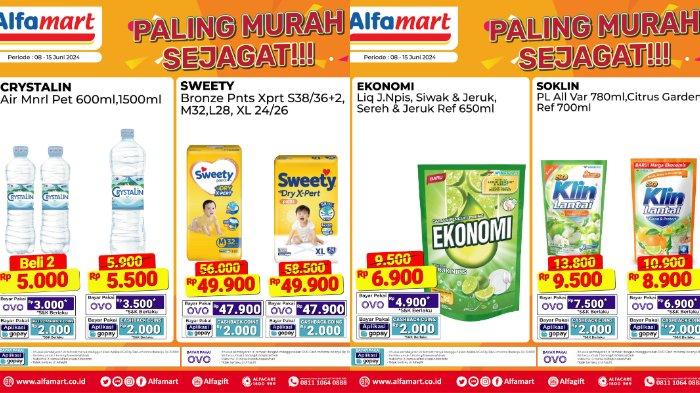 Katalog Promo JSM Alfamart 14-16 Juni 2024: Popok Sweety Rp49.900, Pakai OVO jadi Rp47.900