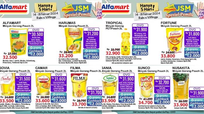 Katalog Promo JSM Alfamart 16-18 Februari 2024: Diskon Minyak Goreng Murah 2L Mulai dari Rp30.500