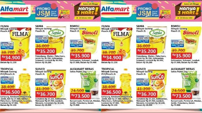 Katalog Promo Alfamart Sampai 31 Oktober 2024: Minyak Goreng 2L Dibanderol Mulai dari Rp30 Ribuan