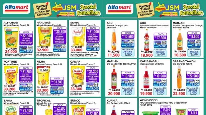 Katalog Promo JSM Alfamart Jumat 22 Maret 2024: Minyak Goreng 2L Rp32.900, Pakai OVO jadi Rp30.900