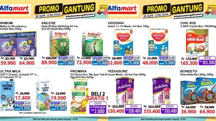 Katalog Promo JSM Alfamart 26,27,28 April 2024: Minyak Goreng 2L Rp32.600, Pakai OVO Jadi Rp30.600
