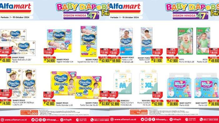 Katalog Promo JSM Alfamart 4, 5, 6 Oktober 2024 Diskon Popok Bayi Mulai dari Rp 24.900 Saja