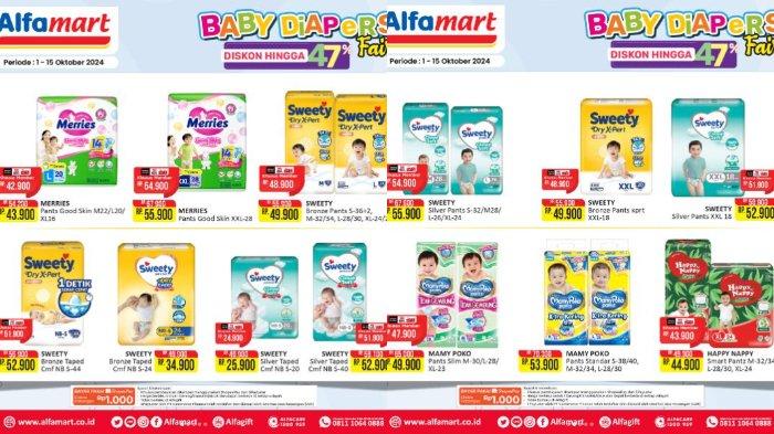 Katalog Promo JSM Alfamart 4, 5, 6 Oktober 2024 Diskon Popok Bayi Mulai dari Rp 24.900 Saja