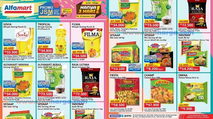 Katalog Promo JSM Alfamart 6, 7, 8 September 2024 Promo Minyak Goreng Murah 2L Mulai dari Rp 33.900