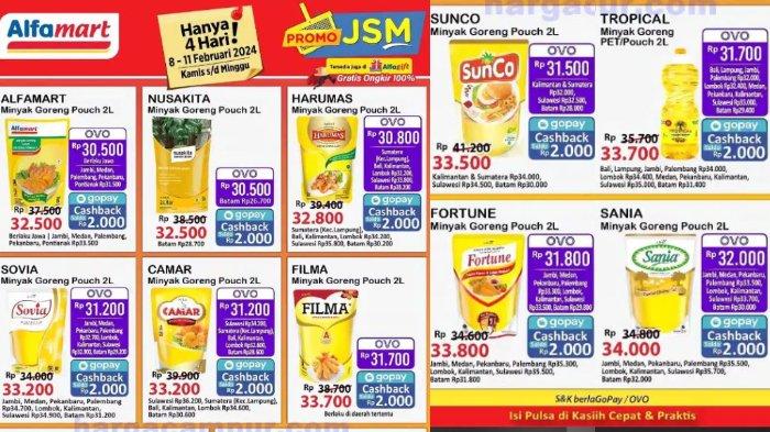 Katalog Promo JSM Alfamart 9-11 Februari 2024: Diskon Minyak Goreng Murah 2L Cuma Rp 30 Ribuan