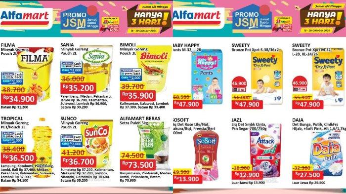 Katalog Promo JSM Alfamart Sabtu 19 Oktober 2024: Diskon Minyak Goreng Murah 2L Cuma Rp30 Ribuan
