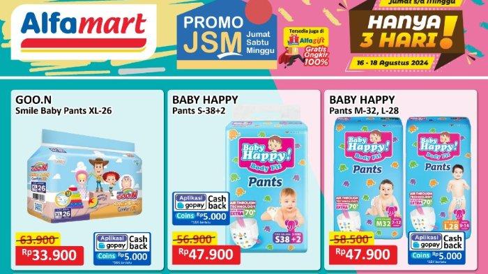 Katalog Promo JSM Alfamart Minggu 18 Agustus 2024: Minyak Goreng 2L Rp 33.700, Popok Bayi Rp 33.900