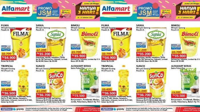 Katalog Promo JSM Alfamart Sabtu 26 Oktober 2024: Minyak Goreng Murah Mulai dari Rp 34.900