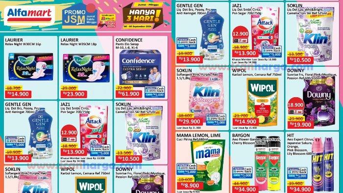 Katalog Promo JSM Alfamart Sabtu 7 September 2024 Minyak Goreng 2L Rp 33.900, Popok Rp 47.900