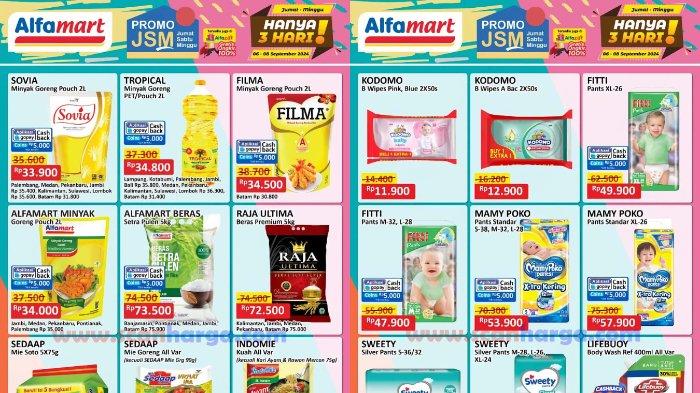 Katalog Promo JSM Alfamart Sabtu 7 September 2024: Minyak Goreng 2L Rp 33.900, Popok Rp 47.900