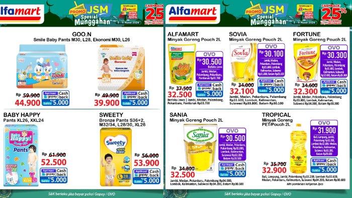 Katalog Promo JSM Alfamart 8-10 Maret 2024: Minyak Goreng 2L Rp30.100, Popok Bayi Rp 39.900