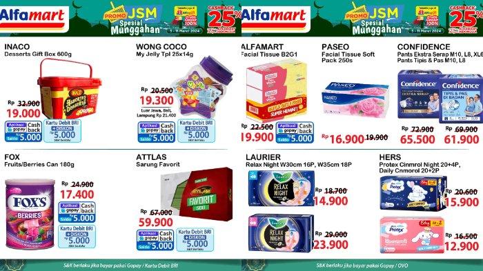 Katalog Promo JSM Alfamart 8-10 Maret 2024: Minyak Goreng 2L Rp30.100, Popok Bayi Rp 39.900