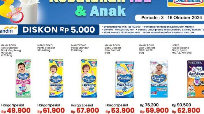 Katalog Promo JSM Indomaret Jumat 11 Oktober 2024: Promo Popok Bayi Mulai dari Rp 44.900 Saja