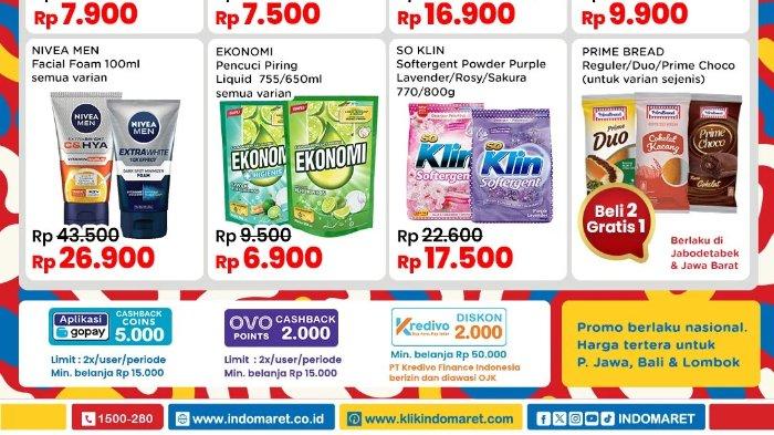 Katalog Promo JSM Indomaret 16-21 Mei 2024: Minyak Goreng 2L Rp34.800, Detergen Soklin Rp17.500