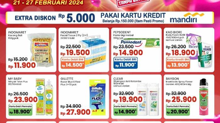 Katalog Promo JSM Indomaret 23-25 Februari 2024: Minyak Goreng 2L Rp33.700, Pakai BNI Jadi Rp28.700