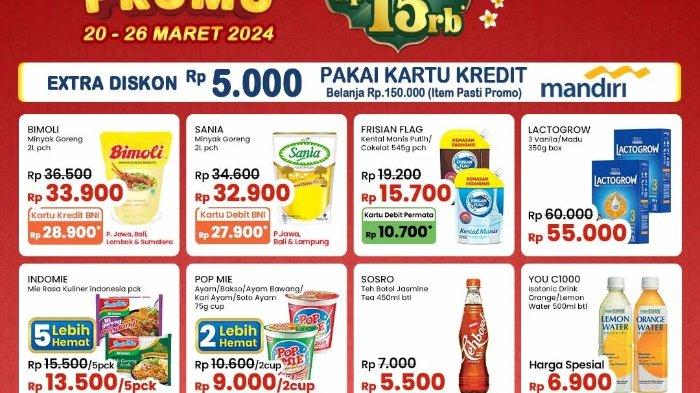 Katalog Promo JSM Indomaret 21-26 Maret 2024: Minyak Goreng 2L Rp32.900, Pakai BNI jadi Rp27.900