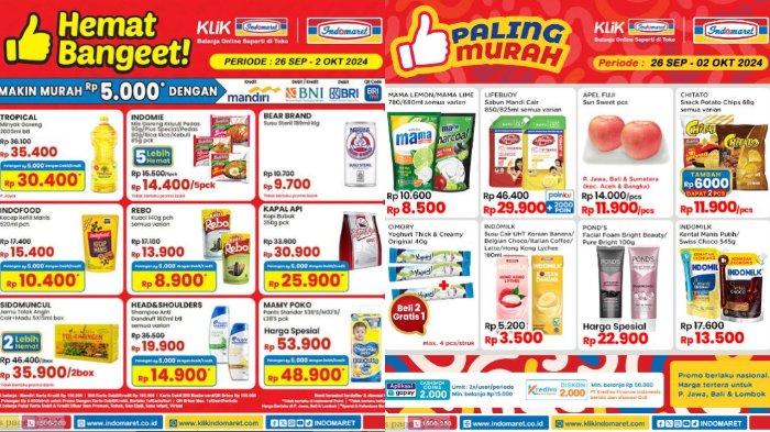 Katalog Promo JSM Indomaret 27-29 September 2024: Minyak Goreng 2L Rp35.400, Pakai Kartu Rp30.400