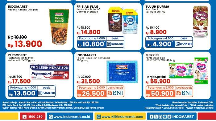 Katalog Promo JSM Indomaret 28-30 Juni 2024: Minyak Goreng 2L Rp33.1000, pakai BNI jadi Rp28.100