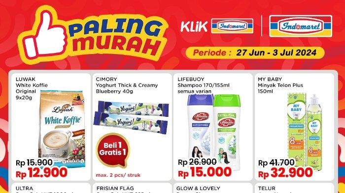 Katalog Promo JSM Indomaret 28-30 Juni 2024: Minyak Goreng 2L Rp33.1000, pakai BNI jadi Rp28.100