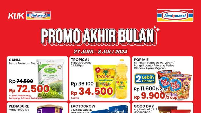 Katalog Promo JSM Indomaret 28-30 Juni 2024: Minyak Goreng 2L Rp33.1000, pakai BNI jadi Rp28.100