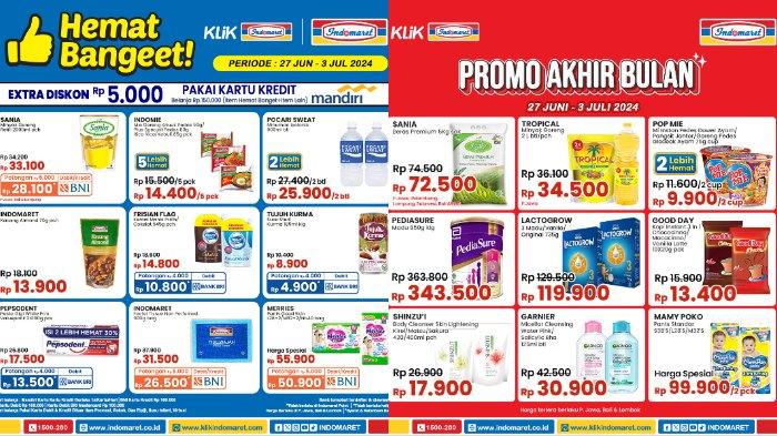 Katalog Promo JSM Indomaret 28-30 Juni 2024: Minyak Goreng 2L Rp33.1000, pakai BNI jadi Rp28.100