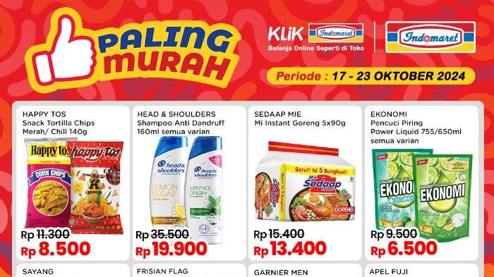 Katalog Promo JSM Indomaret Jumat 18 Oktober 2024: Deterjen Sayang Rp8.500, Mie Sedaap 5pcs Rp13.400