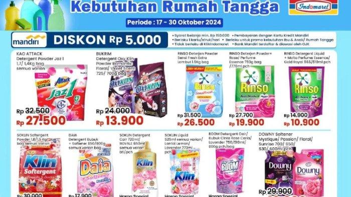 Katalog Promo JSM Indomaret Jumat 25 Oktober 2024 Popok Bayi Rp29.900, Soklin Detergen Rp10.500