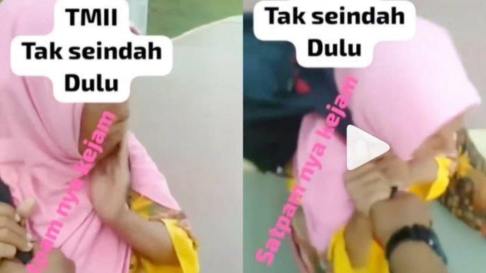 Viral Video Ibu-ibu Pedagang Keliling di TMII Ditangkap Satpam Menangis-nangis, Aksi Petugas Dikecam