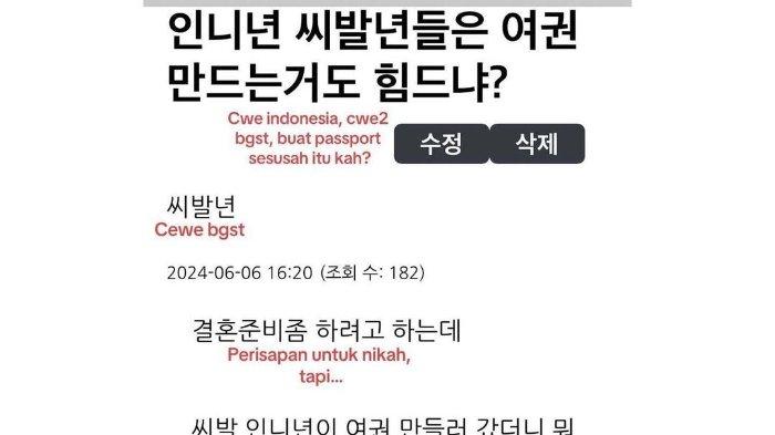 Kumpulan Hinaan Orang Korea ke Indonesia, Sebut Pribumi Monyet, Tolol, Item, Sampai Menghina Islam