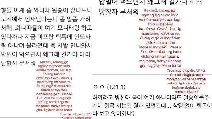 Kumpulan Hinaan Orang Korea ke Indonesia, Sebut Pribumi Monyet, Tolol, Item, Sampai Menghina Islam