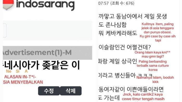 Kumpulan Hinaan Orang Korea ke Indonesia, Sebut Pribumi Monyet, Tolol, Item, Sampai Menghina Islam