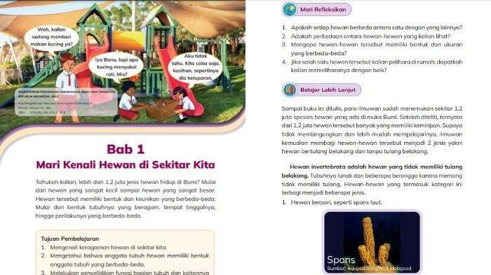 Kunci Jawaban IPAS Halaman 5 Bab 1 Kelas 3 Kurikulum Merdeka: Apakah Setiap Hewan Berbeda