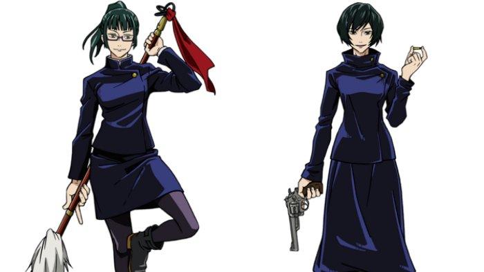 Maki Zenin dan Mai Zenin dalam Jujutsu Kaisen
