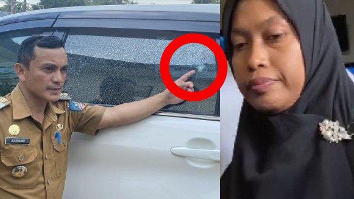 Mobil Dinas Camat yang Sering Antar Supriyani Untuk Jalani Sidang Diduga jadi Sasaran Tembak