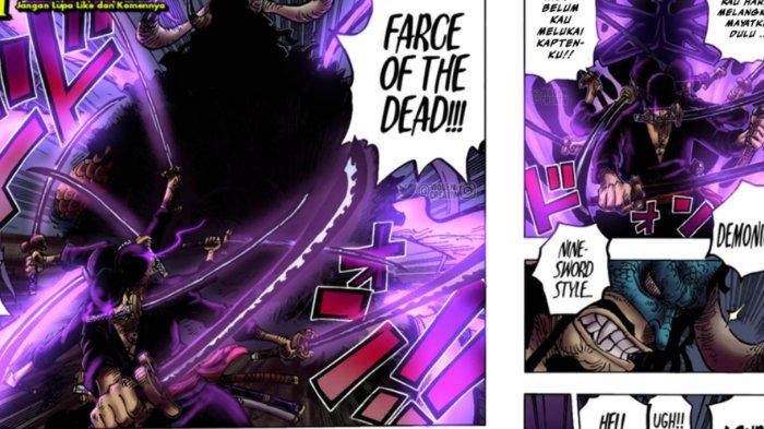 Roronoa Zoro gunakan Haoshoku Haki saat lawan Kaido di manga One Piece chapter 1010. Teori One Piece: Penjelasan Tentang Bakat Seorang yang Punya Haoshoku Haki Sejati