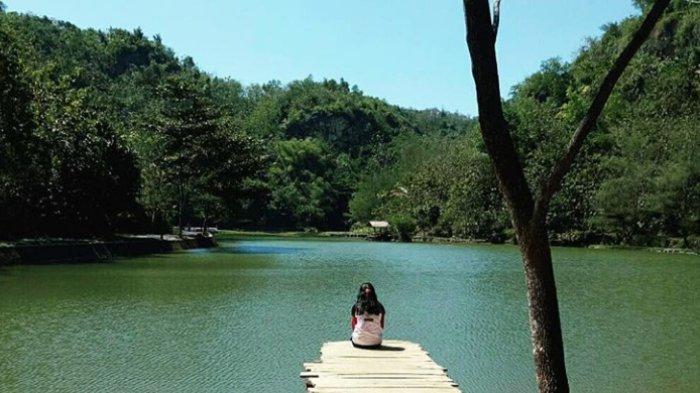 Pemandangan hijau di Waduk Beton Ponjong