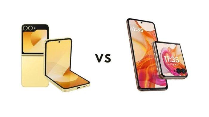 Simak perbedaan antara Samsung Galaxy Z Flip 6 dengan Motorola Razr 50 Ultra