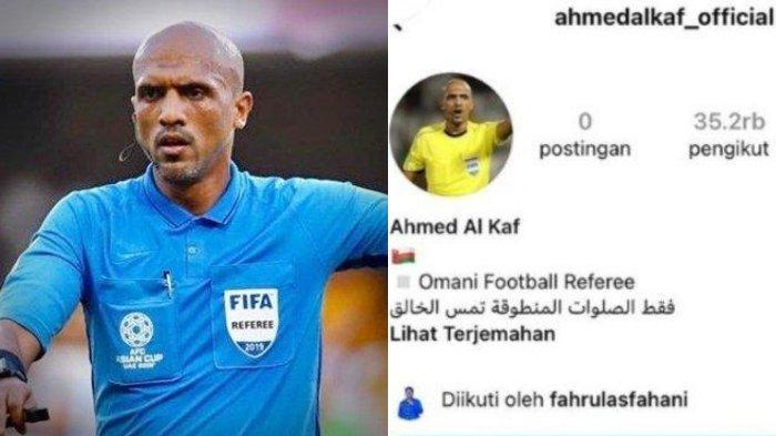 Profil Ahmed Al Kaf, Wasit Laga Indonesia vs Bahrain Viral Bikin Emosi, Ini Instagram dan Twitternya