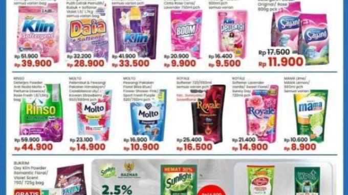Promo Indomaret Rabu 21 Februari 2024: Soklin Pewangi Rp9.500, Minyak Goreng Tropical 2L Rp33.700