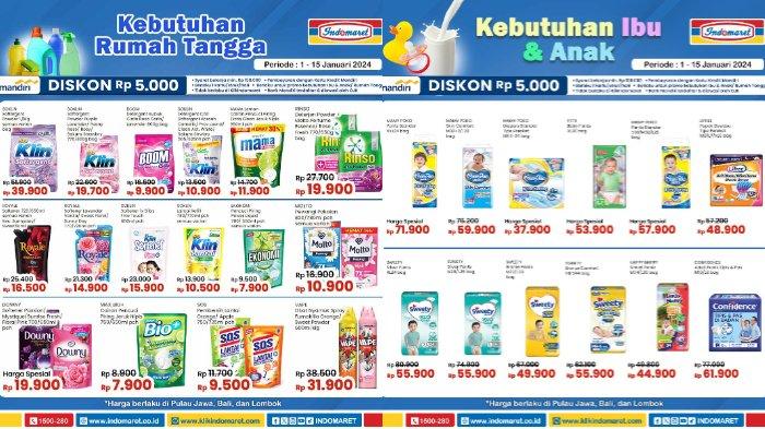 Promo Indomaret Selasa 2 Januari 2024: My Baby Minyak Telon Rp16.900, Minyak Goreng 2 liter Rp33.300