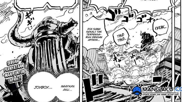 Ringkasan One Piece Chapter 1111: Permintaan Maaf Iron Giant ke Joy Boy, Senjata Kuno Ada di Egghead