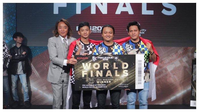 Tim Wani juara 1 diajang PES League Asia 2019.
