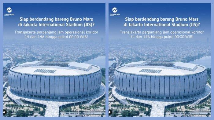 Simak moda transportasi umum menuju JIS untuk nonton konser Bruno Mars